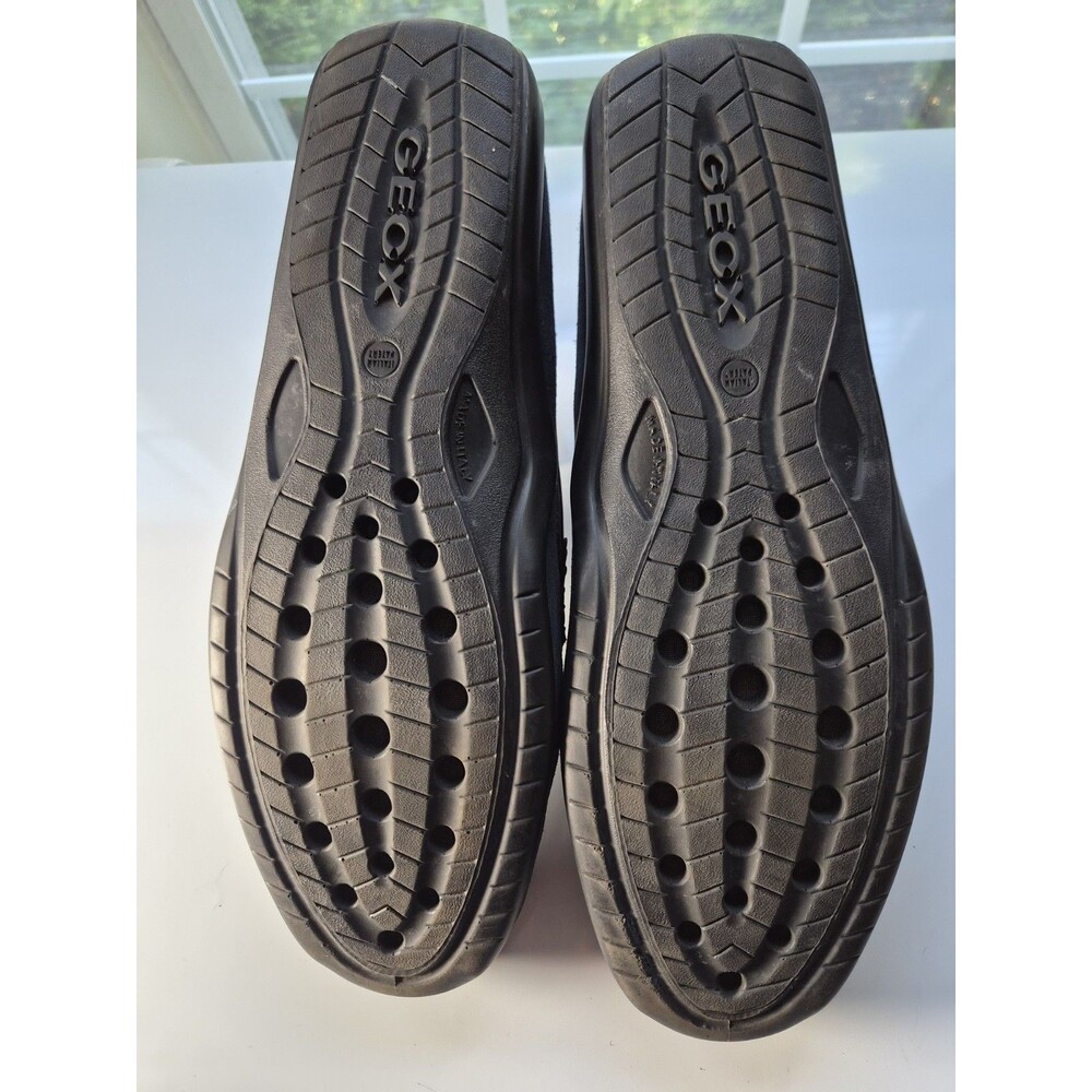 Geox Respira Suede Moccasin Loafer Black Men's Casual Shoes US 12 EU46 - Picture 6 of 7